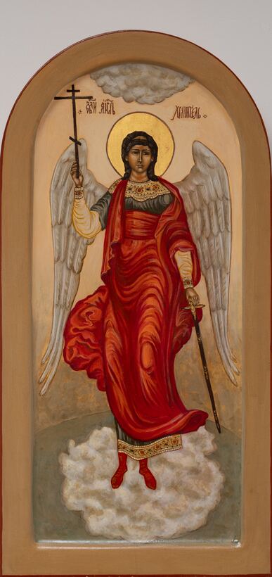 Guardian Angel on the clouds