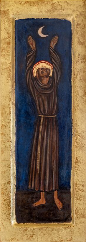 Saint Francis in adoration