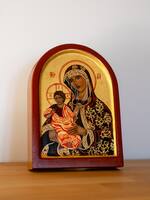 Virgin and Child, arched panel, view 1